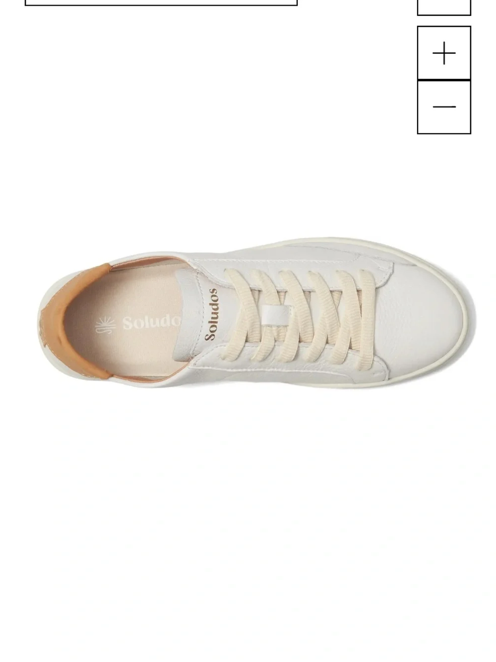 NWT Soludos Ibiza White Leather Sneaker 8.5 - Picture 7 of 9